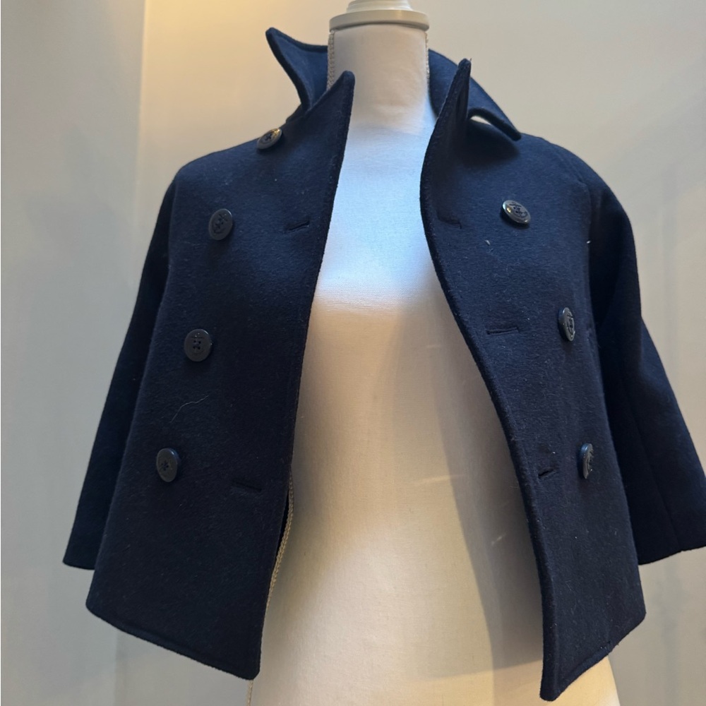 Crewcuts Navy Wool Coat